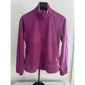 Columbia Women's Fleece Jacket Magenta Full Zip Cozy Outdoor Size M